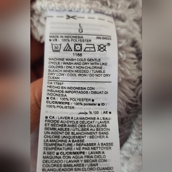 Old Navy Gray Cozy Knit Robe - Picture 6 of 6